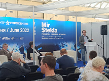 Павел Стратий представил компанию ФОТОТЕХ на выставке «Мир стекла 2022»